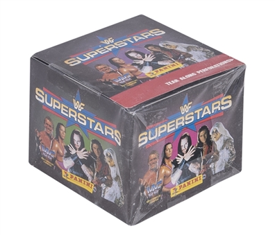 1997 Panini WWF Superstars Stickers Unopened Sealed Box Possible Dwayne "The Rock" Johnson Rookie